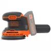 Lixadeira orbital portátil Black & Decker BDCROS18N-XJ 12000 rpm preto, laranja