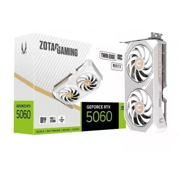 Placa gráfica Zotac GAMING GeForce RTX 5060 Twin Edge OC White Edition 8GB GDDR7