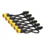 Conjunto de cabos de alimentação APC (6 unid.), com bloqueio, C19 para C20, 1,8 m, azul, 1,8 m, conector fêmea C19, conector fêmea C20
