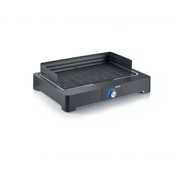 Grelhador de mesa elétrico Severin PG8567 Barbecue & Grill preto 2200 W (PG8567)