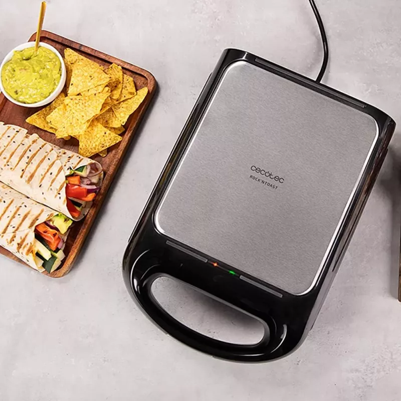 Máquina de sandes Cecotec | Rock'nToast Family 3in1 | 1500 W | Número de placas 3 | preto