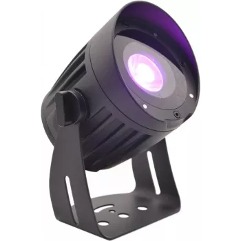 Foco LED exterior EUROLITE 15W RGBW com espeto de terra, modelo 50498637