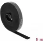 Fita de montagem DeLOCK velcro em rolo L 5 m x L 15 mm preto