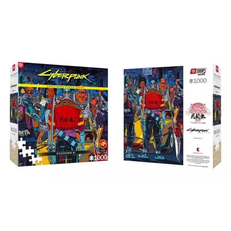 Puzzle Good Loot Comic Book: Cyberpunk 2077 Kickdown, 1000 peças