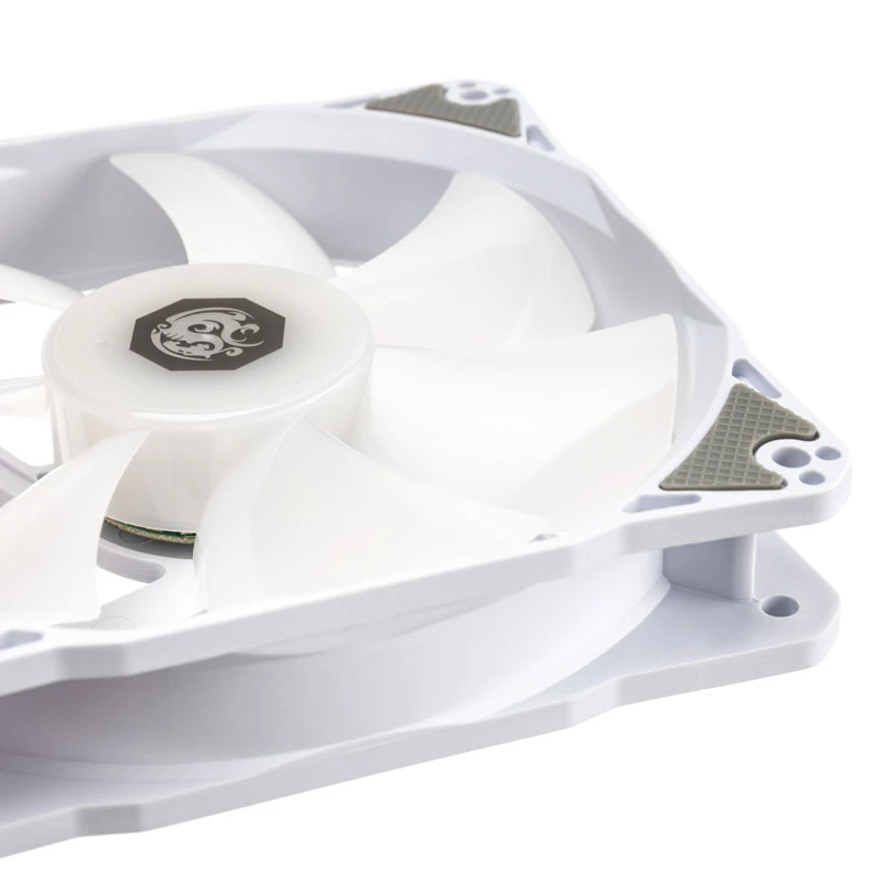 Pack de ventoinhas de caixa BitsPower Notos RGB 120mm PWM — branco, pack de 5 (BPTA-FX1812NTWH-5)