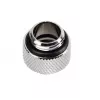 Adaptador multi-link reto Bitspower rosca macho G1/4 para tubo rígido de 12 mm AD - prateado brilhante
