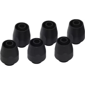 Alphacool HF conexão roscada TPV - 12,7/7,6 mm reta - preto - kit de 6 (17453)
