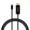 Cabo USB-C SAVIO CL-191 2 m — USB-C para USB-C, macho para macho, Preto, revestimento em plástico, condutores em cobre