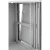 Armário de rede de parede SOMI Networks 22U 19 polegadas com 45 cm de profundidade, porta frontal de vidro, cinzento