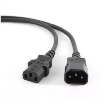 Cabo de alimentação Gembird PC-189 preto conector fêmea C14