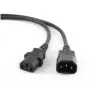 Cabo de alimentação Gembird PC-189 preto conector fêmea C14