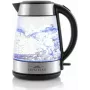 Chaleira elétrica ETA Crystela II 1,7 L 2200 W, corpo de vidro, aço inoxidável, detalhes pretos
