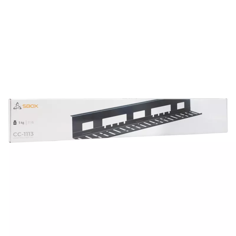Gestão de cabos Sbox CC-1113 preto