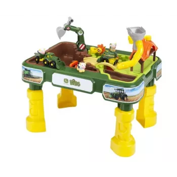 Mesa de areia e água KLEIN Theo Klein 3948 — mesa de brincar exterior, verde/amarelo, para crianças a partir de 1,5 anos