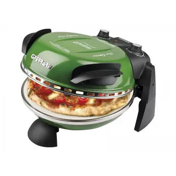 Delizia Forno de pizza G1000603 (verde, 1.200 Watt, para pizza Ø 31 cm)