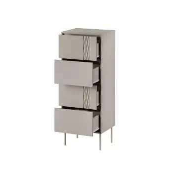 Cómoda Cama 4S TRESSE 50x40x125 caxemira mate