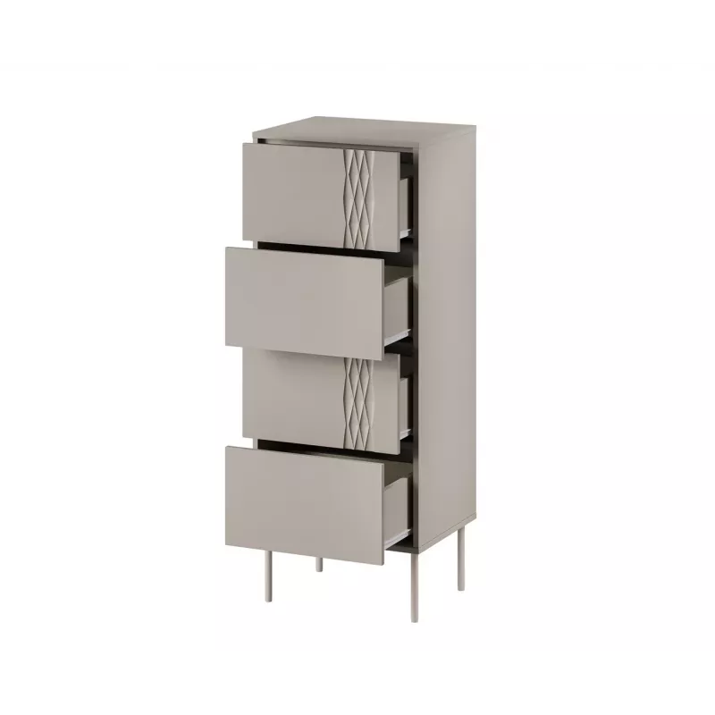 Cómoda Cama 4S TRESSE 50x40x125 caxemira mate