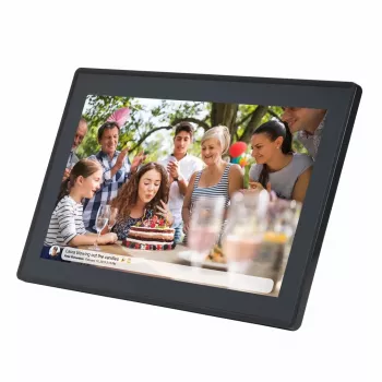 Denver PFF-1515B Moldura digital preto 39,6 cm (15,6 polegadas) ecrã tátil Wi-Fi