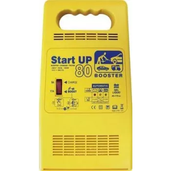 GYS START UP 80 carregador de bateria automático com testador de bateria e sistema de arranque rápido, 12 V, 25 A
