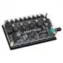 Controlador de ventoinhas e ARGB Lamptron CY816 preto — 6 ligações para ventoinhas, 8 zonas ARGB