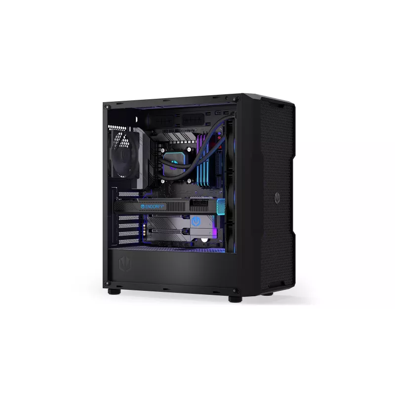 Endorfy Navis F360 ARGB EY3B006 refrigeração líquida AIO para CPU, radiador de 360 mm, 3 ventoinhas de 120 mm, 250–1800 RPM, LGA 1700/AM5/AM4, preto