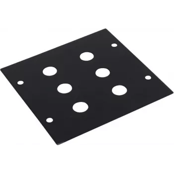 Módulo Omnitronic 2HE painel com 6x conectores fêmea jack, 88×88 mm