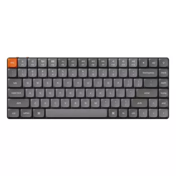 Teclado Keychron K3 Max universal USB RF sem fios Bluetooth cinzento 75%