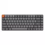 Teclado Keychron K3 Max universal USB RF sem fios Bluetooth cinzento 75%