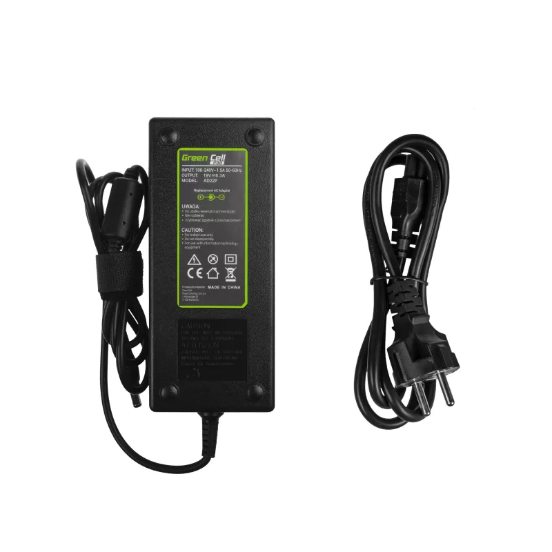 Fonte de alimentação/inversor Green Cell AD22P 120 W 19 V 6,3 A para portáteis ASUS, interiores, preto