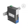 Switch Gigabit Ethernet DELOCK 80163, switch industrial 8 portas RJ45, unmanaged, caixa metálica