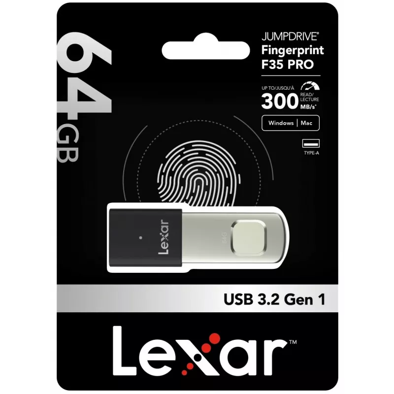 Pen drive Lexar 64 GB USB Type-A 3.2 Gen 1 JumpDrive F35 PRO