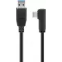 Cabo Goobay USB-C™ para USB A 3.0 90°, preto, 2 m - ficha USB 3.0 (Type-A) > ficha USB-C™ (66503)