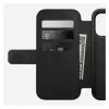 Capa de pele para telemóvel Nomad Modern Leather Folio para iPhone 17 Pro, 16 cm (6,3 polegadas), preta, 4 compartimentos para cartões