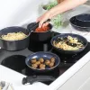Conjunto de panelas Russell Hobbs RH03321EU7 — 8 peças, antiaderente, apto para máquina de lavar loiça