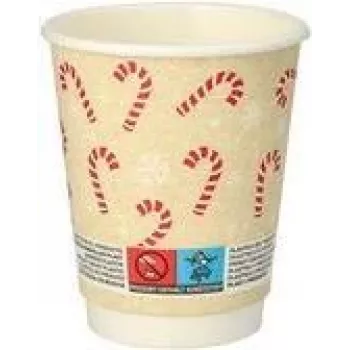 PAPSTAR 20 copos descartáveis Candy Canes 0,2 ml (89695)