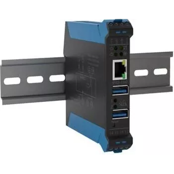Servidor de dispositivos SEH INU-100 M07210 para montagem em calha DIN com 1 porta Ethernet