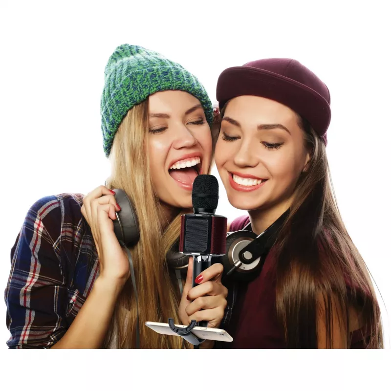 Microfone de karaoke LENCO BMC-090, preto