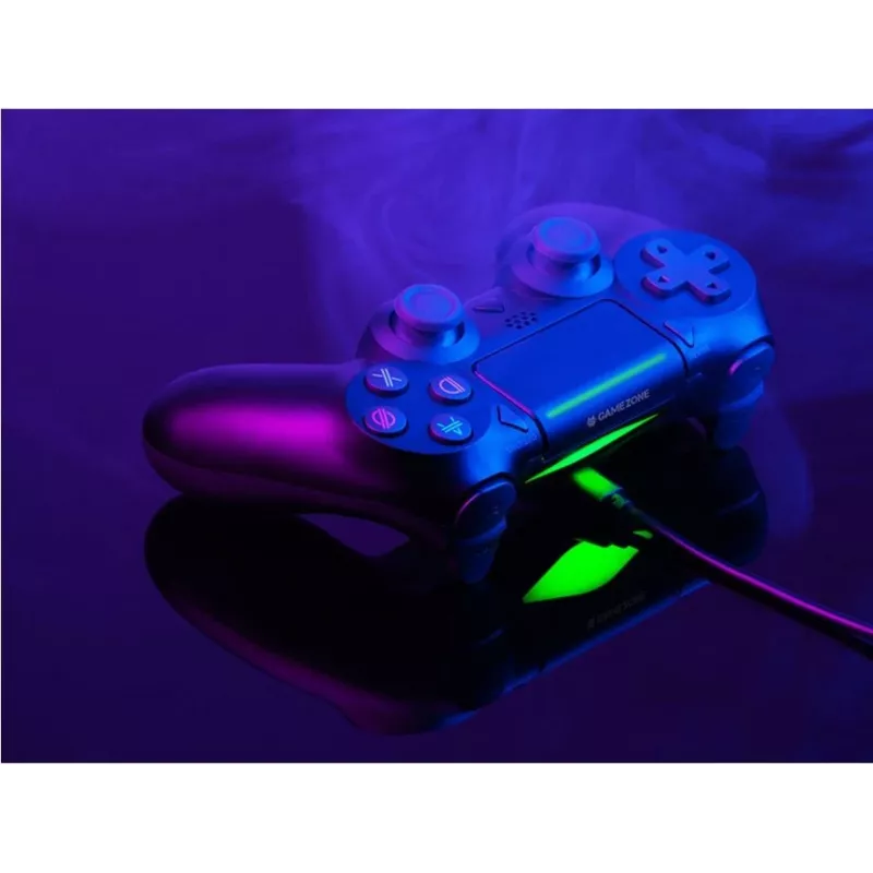 Comando com fio TRACER SHOGUN PRO preto — 16 botões, analógico/digital, cabo de 1,5 m, vibração, PC/PS4/PS3