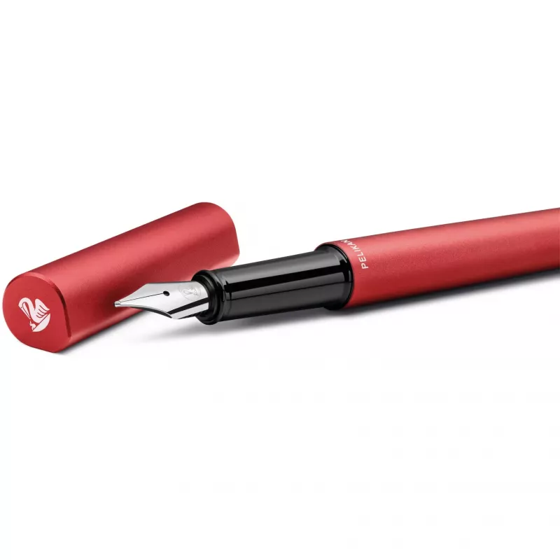 Caneta de tinta permanente Pelikan Ineo Elements P6 corpo metálico vermelho-fogo (823685)