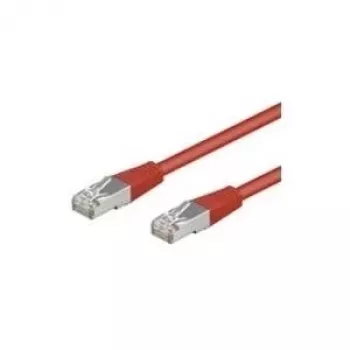 Cabo de rede Wentronic Goobay CAT 5e, SF/UTP, vermelho, 10 m - mistura de cobre CCA (68037)