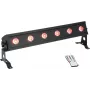 Barra LED EUROLITE AKKU Bar-6 Entry QCL RGBW, 6x4W LEDs, iluminação portátil a bateria
