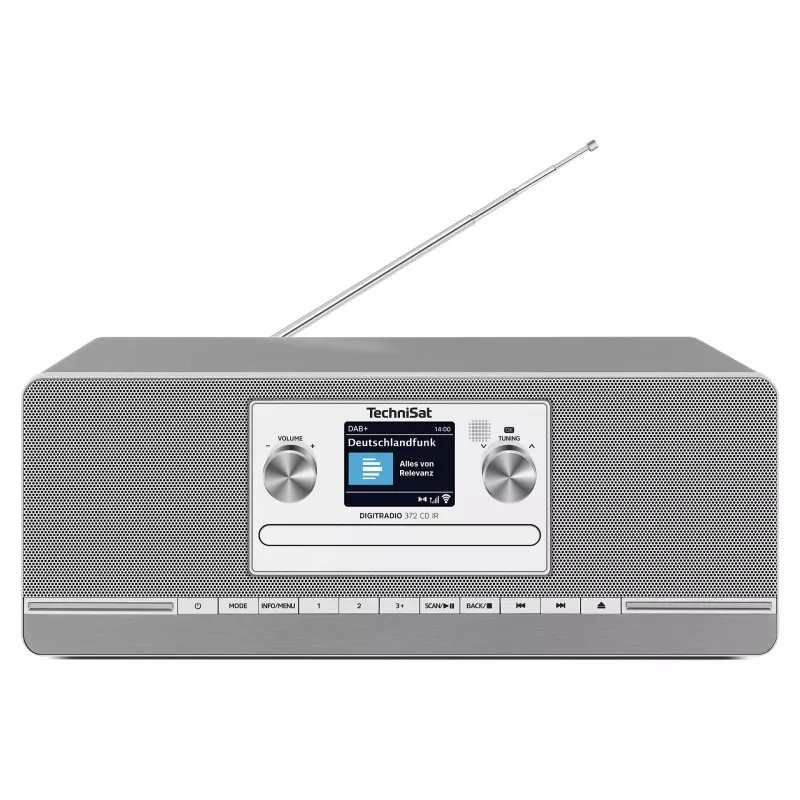 TechniSat DIGITRADIO 372 CD IR rádio internet analógico e digital antracite, prateado