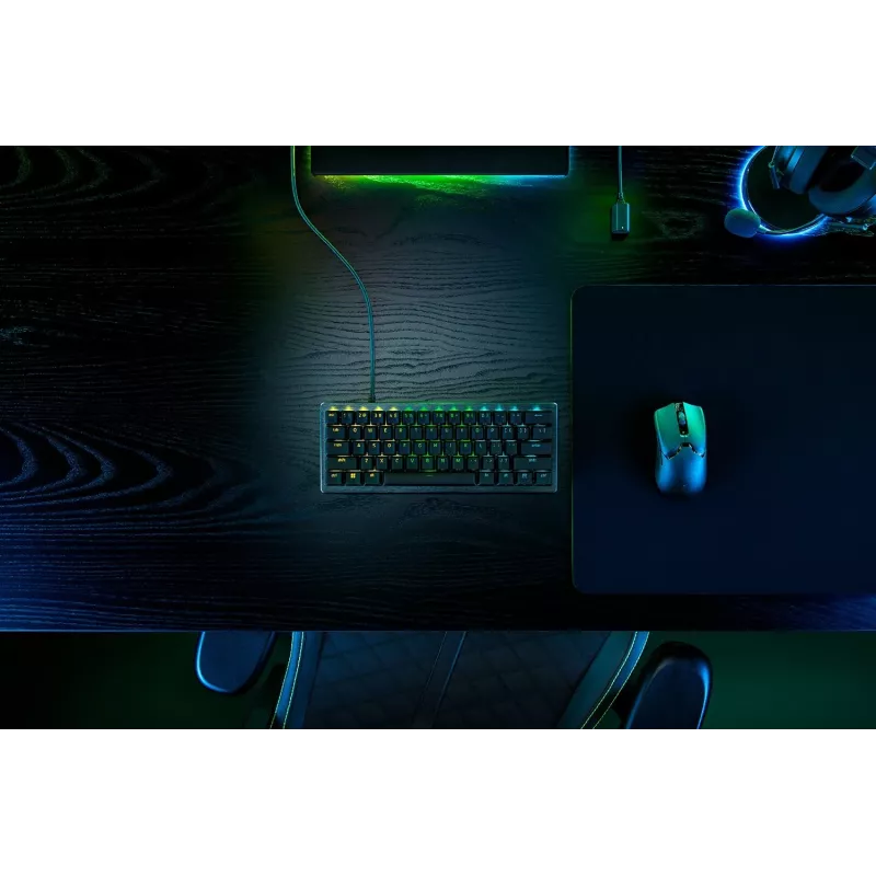 Teclado Razer Huntsman V3 Pro Mini gaming USB QWERTZ alemão preto