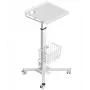 Suporte móvel para secretária ONKRON LMG30-W ajustável, branco