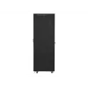 Lanberg FF01-6842-23BL armário rack de chão de 19" 42U 600x800x2127,5 mm, porta de rede, LCD, 4 ventoinhas, flat pack, 800 kg, IP20, fechadura, rodas, preto