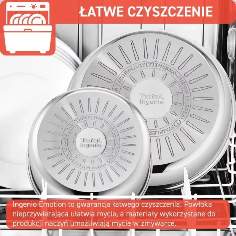 Conjunto de frigideiras Tefal Ingenio Emotion L897S574, indução, cabo removível, 16/20/22/28 cm