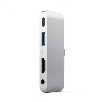 Hub Satechi Aluminum USB-C para iPad Pro prateado