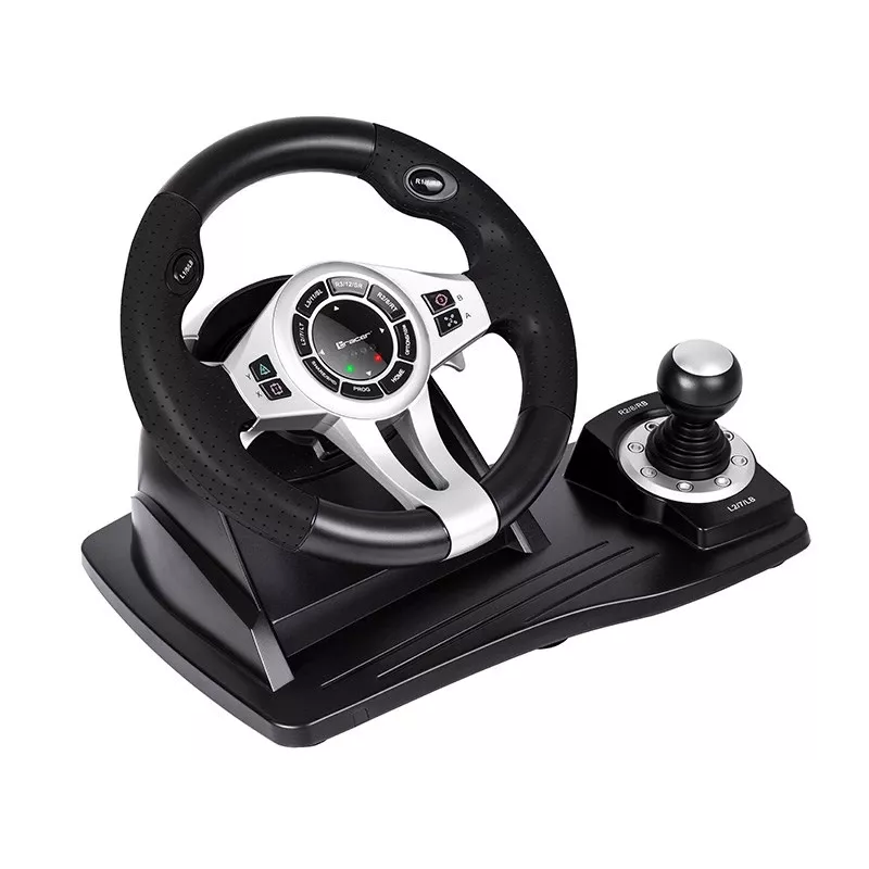 Tracer TRAJOY46524 Comando de jogos Preto Volante + Pedais PlayStation 4, Playstation 3