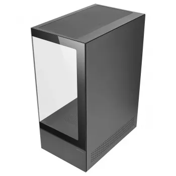 Caixa de PC TACENS Mars Gaming MC-XO Midi Tower Preto — ATX/Micro-ATX/Mini-ITX, fonte de alimentação em baixo, 1 ventoinha traseira de 120 mm, suporta placas gráficas até 328 mm