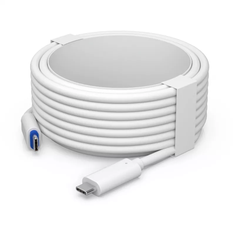 UBIQUITI G4 DOORBELL PRO POE EM CABO USB-C. CABO USB DE SETE METROS QUE LIGA UMA G4 DOORBELL PRO A UMA FONTE POE